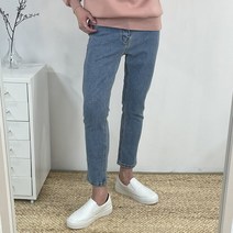 [붐스타일] 편안한 히든밴딩 스판 데님팬츠