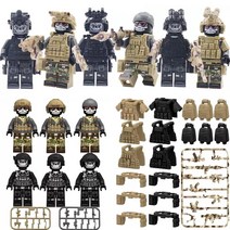 레고호환 K142 고스트 부대 6종 캐릭터 미니 피규어 유령 특수부대 군인 각종 무기 블럭 조립완구