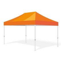 홍캐노피 알루미늄 캐노피천막 3 x 4.5 m, 주황, 1세트