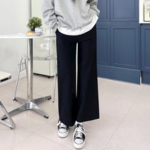 쏘옷 여성용 소로키 밴딩 스판 와이드 슬랙스