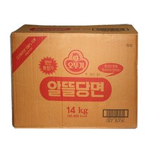 오뚜기 알뜰당면14kgBOX 잔치 식자재 잡채 쫄면 국수 사리 요리 비빔 누들 박스 업소용, 알뜰당면14kg