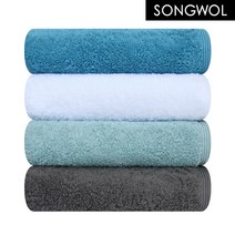 송월타월 항균 코마 40수 200g 수건, 1장, 그레이
