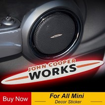 미니 쿠퍼 컨트리맨 악세서리 차량용품 금속 jcw john works 스티커 엠블럼 장식 one countryman r50 r52 f55 f56 r55 r56 r60 f60 car