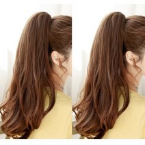 롱헤어 포니테일 부분가발 DO1, 다크브라운
