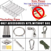 접이식 어닝 천막 차양 방수 웨이브 텔레스코픽 햇빛 돛 정원 가리개 야외 개폐식 퍼걸라 차단 그늘 스크린, 113.Only Full Kits - 0.8x4m