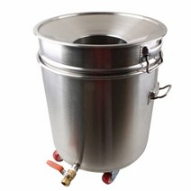 브랜드없음 스텐 잔반통 음식물 쓰레기통 수거통 짬통 음쓰통 20G, 20G(450×580)