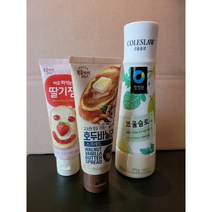 바로 발라먹는 호두바닐라스프레드 +딸기잼 +청정원 코울슬로 드레싱 (홈메이드방식/스위트콘샐러드/양배추샐러드/카프레제 샐러드/카놀라유/이탈리아산 포도/발사믹), 상세설명