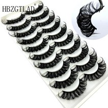 공연용속눈썹 착붙 아이돌 자석 자연스러운 인조 속눈썹 펌키트 hbzgtla, 10pairs-ru-12