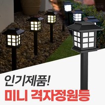 신성나라 태양광 미니 정원등 태양열 야외 led조명 테라스 잔디등, 미니격자(흰빛)