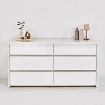 데코라인 비다르 1500 3단 와이드 서랍장, 워시투톤