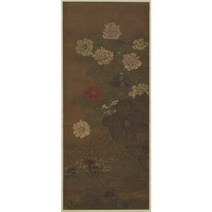 밤모란도 민화 도안 / 모란도 민화 배우기 원데이 클래스 취미 수업 자료 DIY 그림 그리기