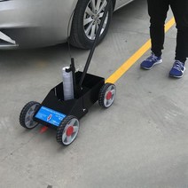 주차선 도색기 라인 그리기 마킹, D형 방향휠