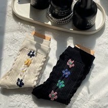 국산 플라워 삭스 귀여운 포인트 양말 데이데이삭스