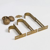 창안애 커텐부속품 커튼봉길이 높이조절 브라켓, 35mm 조절브라켓 실버