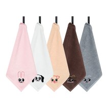 [송월타올] 샤이샤이 어린이집 고리수건 1장, 백색(강아지)