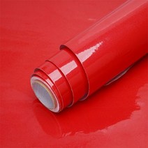 거실 장식 단색 자체 접착 비닐 벽지 방수 필름 오일 방지 주방 캐비닛 데스크탑 스티커, 샤이니 레드, 40cm x 2m