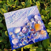 DIY 바다 디지털 유화 세트 아크릴 소재 카페 거실 방 인테리어 꾸미기, 30-30, F