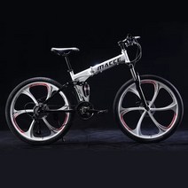 초경량 접이식자전거 휴대용 미니벨로 사이클 21/24/27/30 속도 접이식 산악 자전거 소프트 테일 프레임 24, 02 MODEL 2_02 26in_02 24