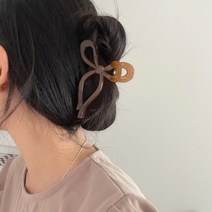 반투명 아크릴 리본 헤어집게핀 4color