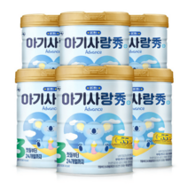아기사랑 수 어드밴스 분유 3단계 750gx6캔