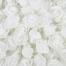 50/100 Pcs 200 cm PE 거품 장미 머리 인공 꽃 결혼식 생일 파티 홈 장식 DIY 곰 발렌타인 데이 선물 50/3.5, 01 50pcs, 02 White