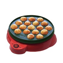 타코야키팬 DMWD 일본 전문 문어 볼 메이커 타코야키 베이킹 기계 미니 전기 치비 마루코 그릴 팬 110V 220V 18 홀, Red+220-240V
