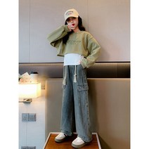 밀크봉봉 월드소년 봄 가을 청바지 상의 나시 여아 3종세트