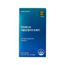 에스더포뮬러 닥터에스더 식물성 알티지 오메가3 500mg x 60캡슐, 상세페이지 참조, 상세페이지 참조