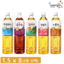 웅진식품 [웅진식품] 인기차음료 1.5L x 8페트 (하늘보리 등 4종 중 택2), 하늘보리 1.5x4/자색옥수수차1.5x4