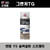 순정품 현대 그랜져TG Y5 슬릭실버 스프레이 자동차 차량용 도색 카페인트, Y5 슬릭실버 스프레이(모비스)