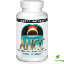 Source Naturals Ahcc 750mg 30캡슐