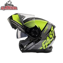 DOT ECE 승인 이탈리아 블랙라이온 모듈러 오토바이 풀 페이스 헬멧 남성 여성 모토크로스 레이싱 플립 업 Casco Moto Capacete, 엘, 4