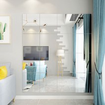 넓은 대형 연습실 무용실 거울 붙이기 자작공방 홈댄스 전신거울 초거대 맞춤복장소, 01 아니오, 06 고화질 직각 50cm 3장 + 비스코스, 01 기타, 50cm 3장