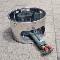 업소용 스텐 원형 바람막이 버너 받침대 원 화덕, 1개