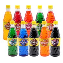 오뚜기 슬러시 슬러쉬 시럽 원액 10가지 맛 1박스당 1kg x 15병, 오뚜기 포도향 시럽 1kgx15병