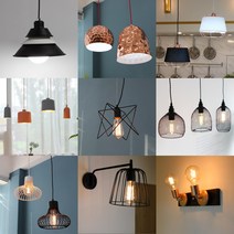 에스디포 식탁조명 조명등 펜던트 LED 인테리어 조명모음, A_펜던트, 16.육각별1등, 블랙