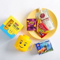 옥스포드 컵 블록 구디백 3팩 [무료배송+무료라벨] 남아/여아 블록 어린이날 단체 선물 어린이집 생일 답례품 주일학교 달란트시장 선물 체육대회 경품 학원 어린이날 선물, 옥스퍼드 컵 블록 구디백 3팩 (남아블록), 3개