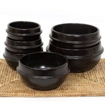 경산세라믹 직화 뚝배기 가정용 업소용뚝배기 토기 계란찜 찌개냄비, 검정, 5호기:175mmx90mm