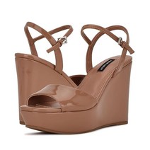 나인웨스트 Kinda 3 웨지 여자여름샌들힐 슬리퍼힐 브라운