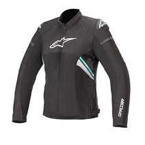 알파인스타즈 여성 스텔라 T-GP플러스 Rv3 에어자켓 (중) (블랙/화이트), Medium, Black/White/Teal