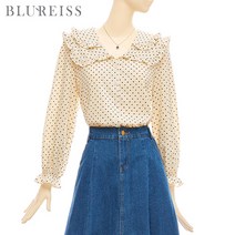 [블루레이스] 이중플랫카라도트블라우스_B2S1BL5151