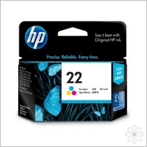 HP 정품잉크 No.22 C9352AA 컬러3색 PSC1402 165매 F4185, 개