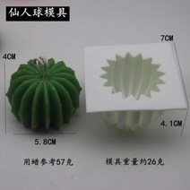 다육 식물 캔들 실리콘 몰드 오렌지 금형 모양 틀 입체 모양틀 꽃 냄비 꽃병 콘크리트 석고 시멘트 질 DIY 아로마 접착제, Cactus