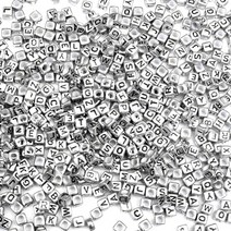 코너비드 글자 아크릴 비즈 번호 알파벳 스타 하트 라운드 스퀘어 스페이서 쥬얼리 만들기 DIY 팔찌 목걸이 100-200 개, [02] 200pcs, [34] H5180