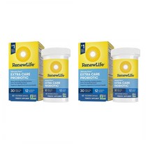 RenewLife Extra Care 리뉴라이프 얼티밋 플로라 엑스트라 케어 프로바이오틱스 유산균 60캡슐x2팩, 2개, 60캡슐