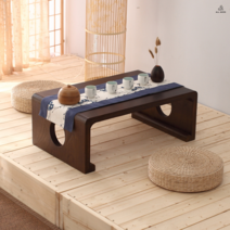 미니교자상 다도상 소반 차상 전통찻상 테이블 미니상 자개상, 빠른배송, 흑호두색 70x45x30