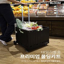 베이지톤 가정용 구르마 끌고다니는 장바구니 바퀴다린 대용량 58L, 파스텔is폴딩카트(옵션1)핑크