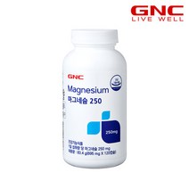 GNC 마그네슘 250 (120캡슐) 4개월분, 단품