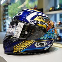 쇼에이 헬멧 풀페이스 시스템 오픈페이스 클래식 agv SHOEI x 14 마르케즈 풀베어러 풀 페이스 오토바이 헬, 19 helmet