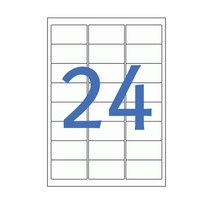 A4 폼텍 규격 스티커라벨지 포스트라벨 주소스티커 라벨 전지 우편 물류관리 바코드라벨 봉투주소 라벨지 post label 100매, 24칸(3x8)
